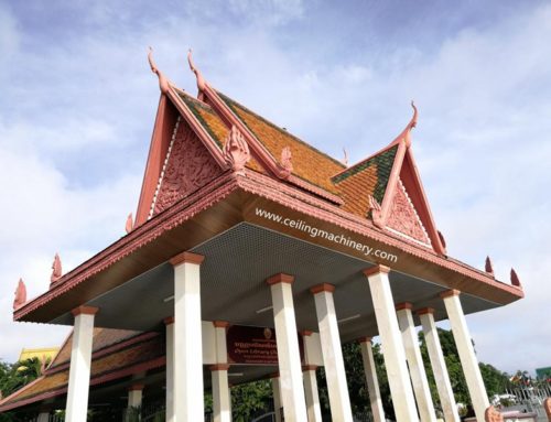 Have you seen the open cell metal ceiling temple?