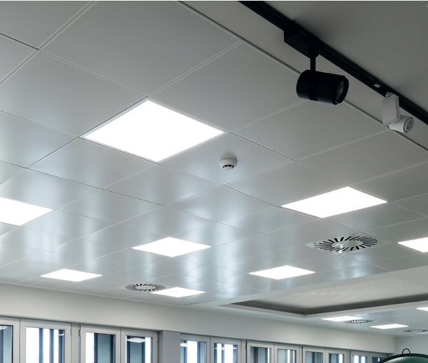 Clip-in aluminum ceiling tiles